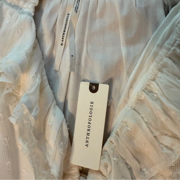 Anthropologie - Long-Sleeve V-Neck Ruffled Tunic Dress - Size Small NEW!! - Picture 10 of 16